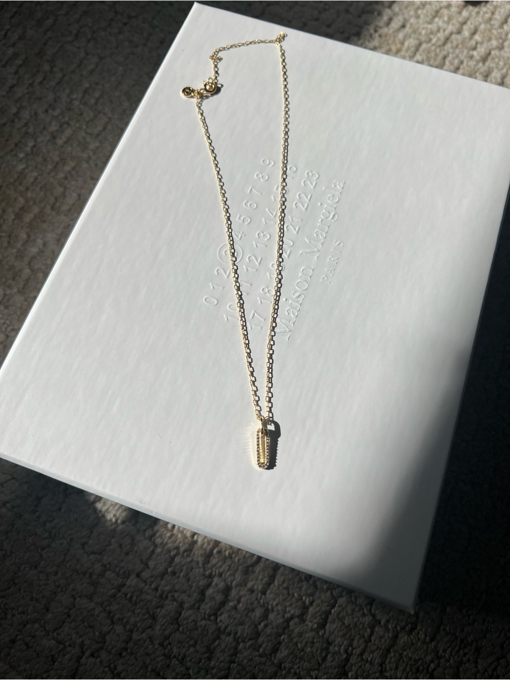 Gorjana Delicate Dainty Gold Loop Pendant Necklace